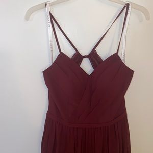 Cabernet azazie bridesmaid dress